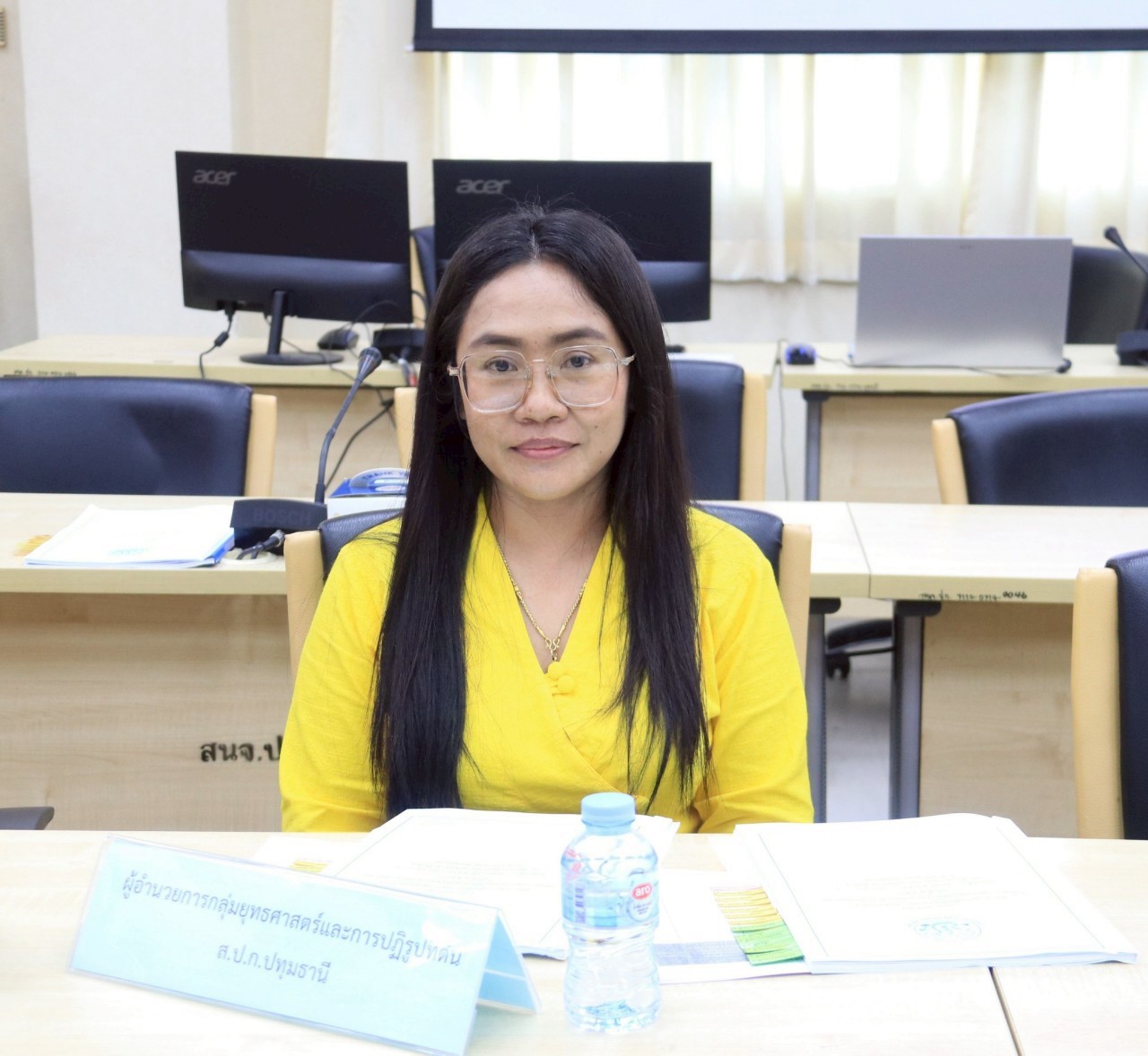 title - จัดประชุมคณะกรรมการคัดเลือกกรรมการผู้แทนเกษตรกรในคณะกรรมการปฏิรูปที่ดินจังหวัดปทุมธานี (คปจ.ปทุมธานี) ครั้งที่ 1/2568 ณ ห้องประชุมบัวหลวงปทุมธานี ชั้น 5 ศาลากลางจังหวัดปทุมธานี